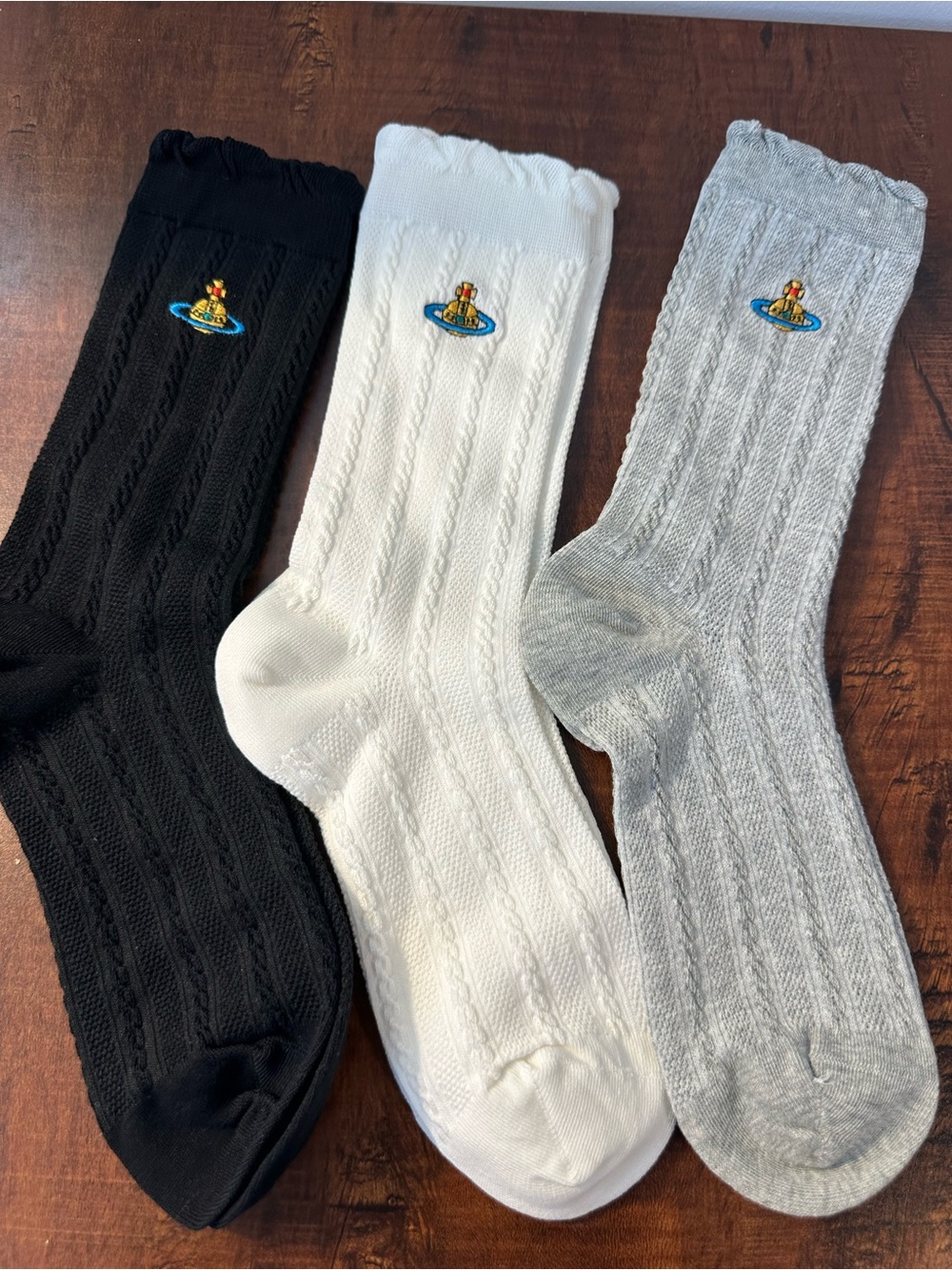 Vivienne Westwood Embroidery socks beautiful color